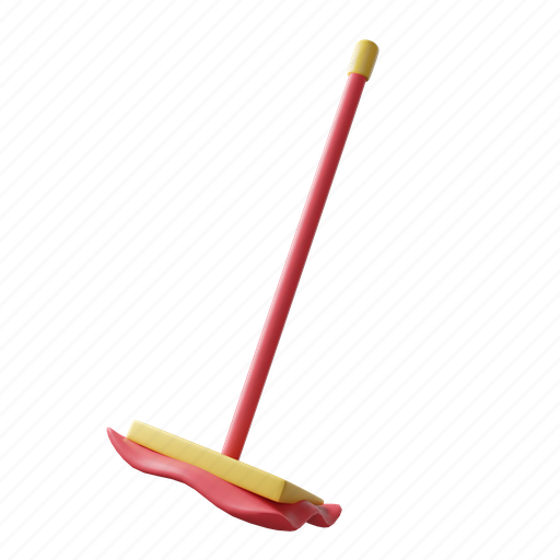 Mop, floor, cleaner, clean, hygiene, household, home 3D illustration - Download on Iconfinder