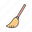 broom, clean, sweep 