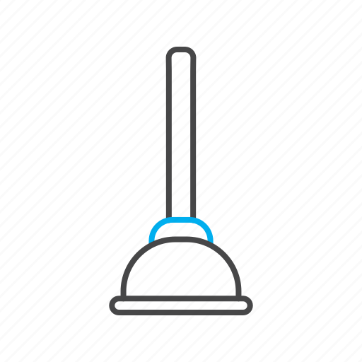 Cleaning icon, plunger, toilet, tool icon - Download on Iconfinder