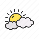 partly sunny, weather, sun, partly, bright, conditions, partial, gray