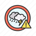 storm warning, thunder, lightning, rain, flood, wind, hazard, natural disaster