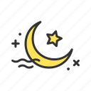 crescent, shape, lunar, night, sky, eclipse, cycle, skywatching