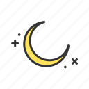new moon, night, sky, cycle, dark, eclipse, celestial, monthly