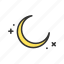 new moon, night, sky, cycle, dark, eclipse, celestial, monthly 