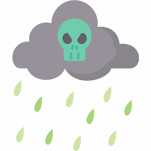 Rain, acid, pollution, chemical, danger icon - Download on Iconfinder