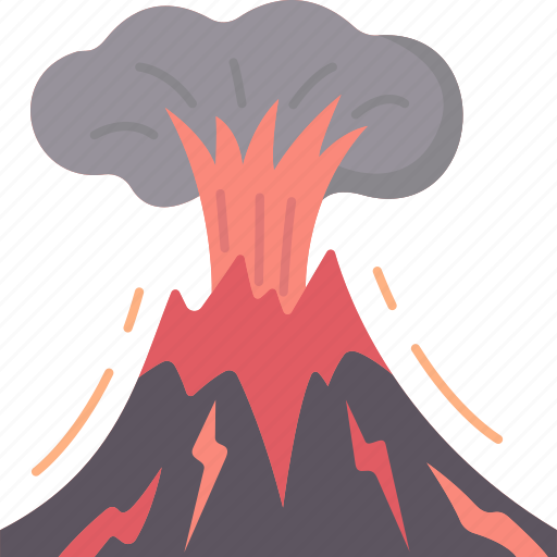 Volcano, eruption, disaster, lava, explosion icon - Download on Iconfinder