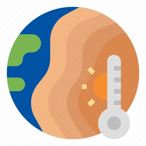 Heat, hot, temperature, climate change, heat wave icon - Download on Iconfinder