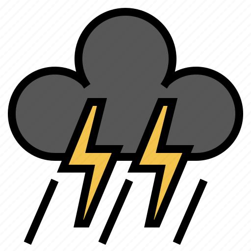 Rain, storms, thunder, weather, climate change icon - Download on Iconfinder