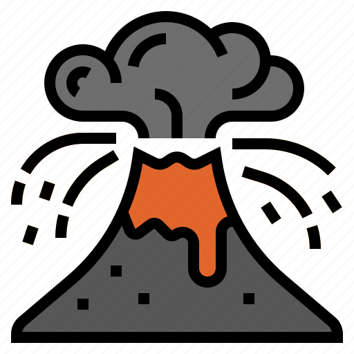 Disaster, lava, volcano, climate change, eruption, volcano eruptions icon - Download on Iconfinder