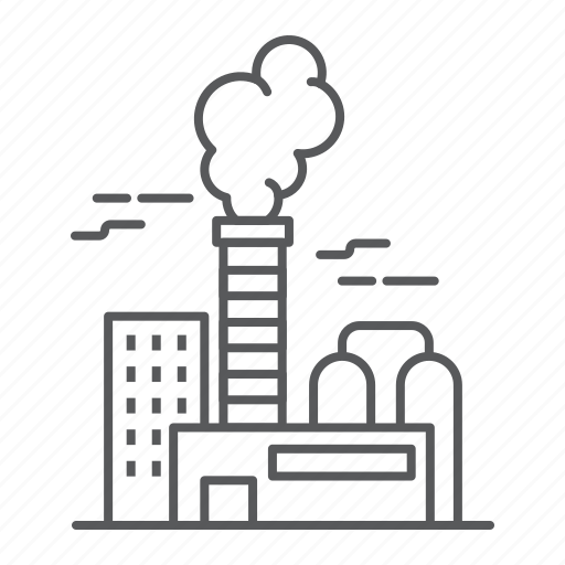 Factory, refinery, industry, ecology, plant, building icon - Download on Iconfinder