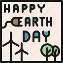 environment, global, windmill, tree, ecology, happy earth day