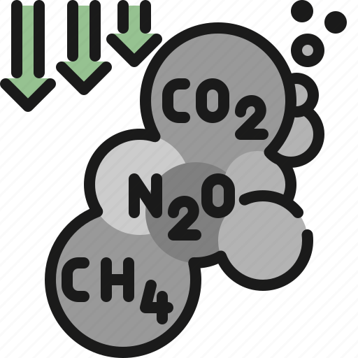 Co2, n2o, ch4, pollution, reduce green house, global warming, gas emissions icon - Download on Iconfinder