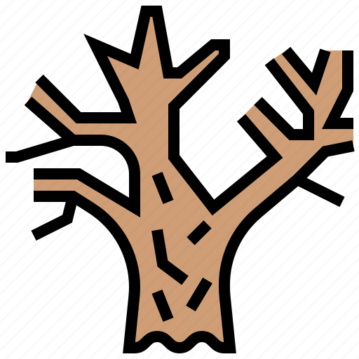 Dead, die, leafless, tree, withered icon - Download on Iconfinder