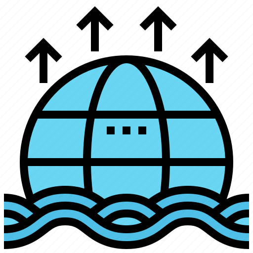 Flood, global, level, rise, sea icon - Download on Iconfinder