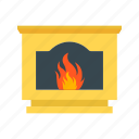 boiler, coal, fire, fireplace, flame, furnace, room