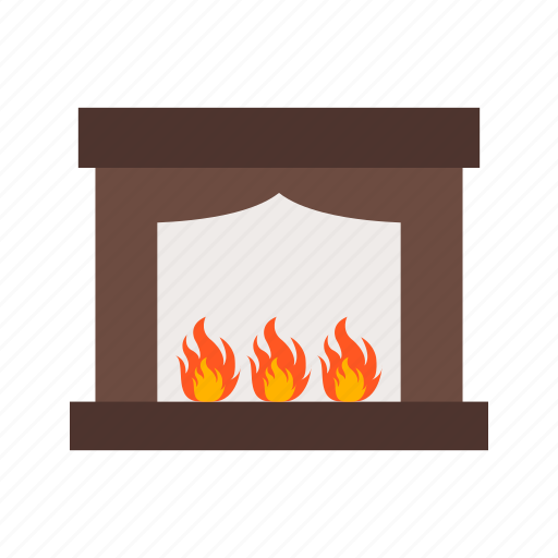 Burn, electric, fire, fireplace, heater, home, room icon - Download on Iconfinder