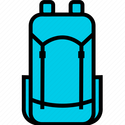 Bag, carrier, climbing, filled, camp icon - Download on Iconfinder