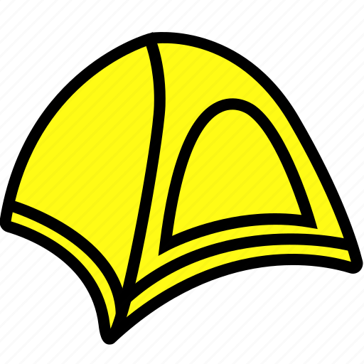Camp, climbing, filled, tent, outdoors icon - Download on Iconfinder