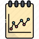 notepad, statistics, analytics, infographic, analysis, growth