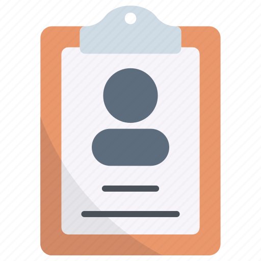 Clipboard, user, person, cv, document, profile icon - Download on Iconfinder