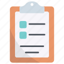 clipboard, list, checklist, report, document, business
