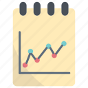 notepad, statistics, analytics, infographic, analysis, growth