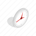 clock, hour, isometric, office, round, time, watch