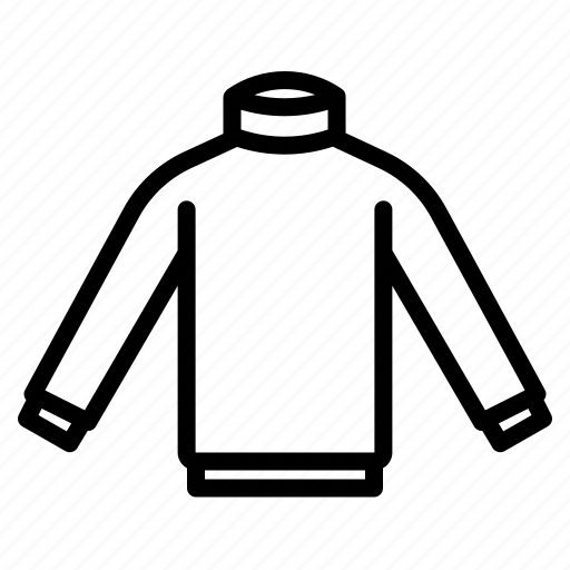 Turtleneck, jumper, sportswear, shirt, thermal icon - Download on Iconfinder