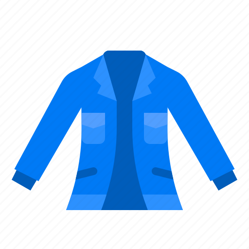 Jeans, blue, denim, jacket, garment icon - Download on Iconfinder