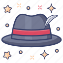 hat, headgear, headpiece, headwear, round cap 