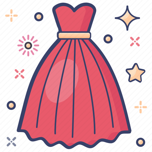 Apparel, attire, cloth, long frock, woman dress icon - Download on Iconfinder