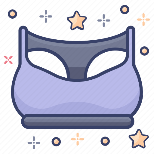 Brassiere, clothing, sports bra, undercloth, undergarment icon - Download on Iconfinder
