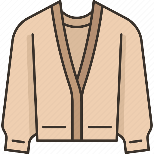 Cardigan, sleeve, warm, apparel, clothing icon - Download on Iconfinder