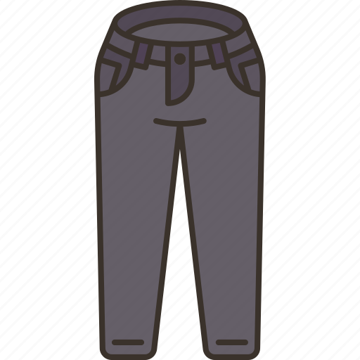 Jeans, denim, trousers, garment, fashion icon - Download on Iconfinder