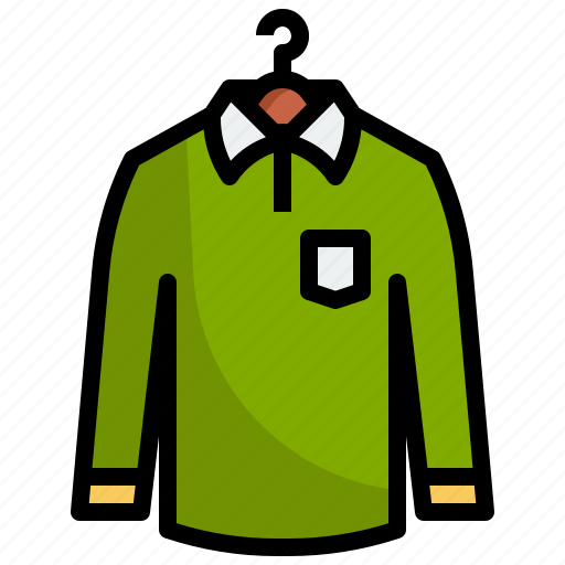 Shirt, outfit, fashion, garment, long, sleeve icon - Download on Iconfinder