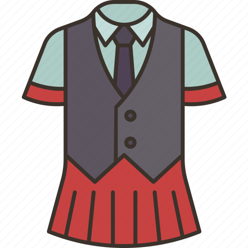 Uniform, skirt, woman, dress, clothes icon - Download on Iconfinder