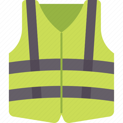 Vest, safety, uniform, fluorescent, reflective icon - Download on Iconfinder