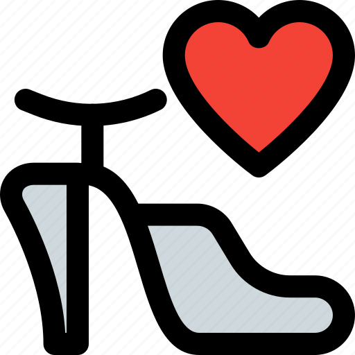 Heels, love, heart, sandals icon - Download on Iconfinder