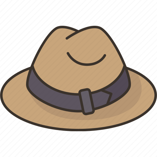 Hat, fedora, headwear, vintage, fashion icon - Download on Iconfinder