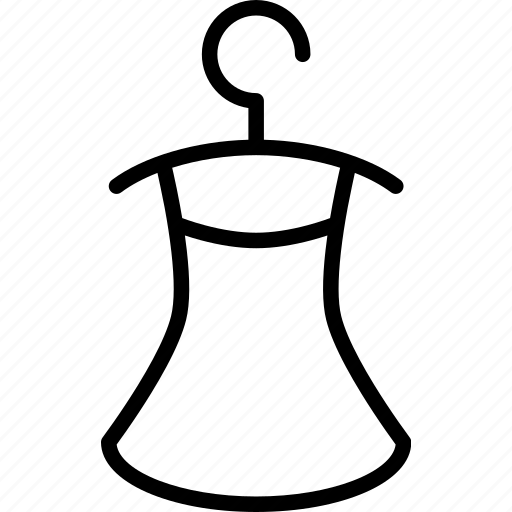 Apparel, cocktail, dress, fashion, female, hanger, summer icon - Download on Iconfinder