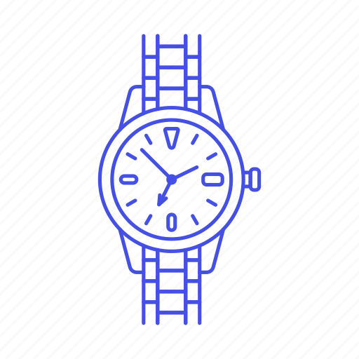 Analog, watch, wristwatch, metal, clothes, accessory icon - Download on Iconfinder