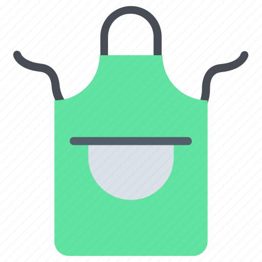 Apron, chef uniform, red, cook uniform, chef, pocket, cooking icon - Download on Iconfinder