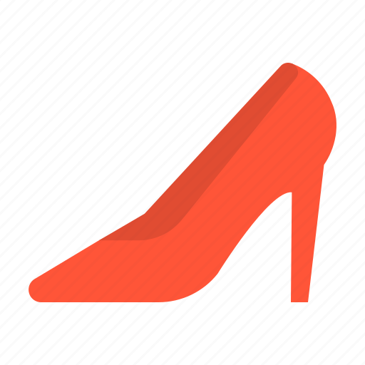 Clothes, high heel, red shoe, shoes, woman, footwear, wear icon - Download on Iconfinder