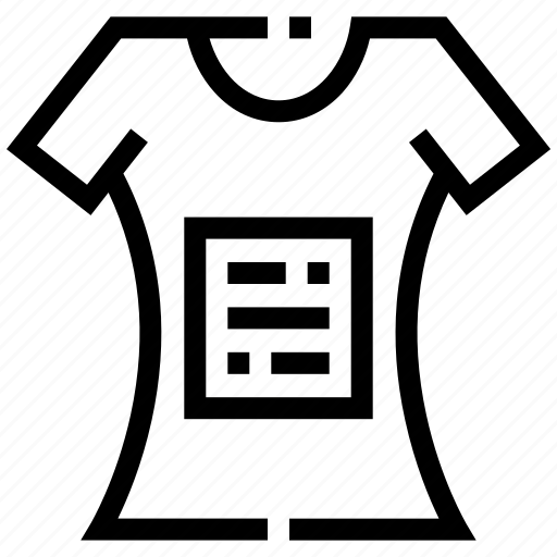 Apparel, clothing, fashion, shirt, t-shirt, wear, words icon - Download on Iconfinder