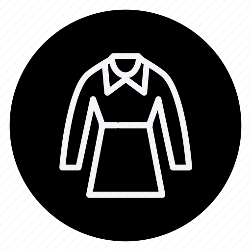 Clothes, clothing, dress, fashion, man, woman, ling sleeve dress icon - Download on Iconfinder