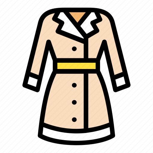 Clothing, long, coat, fashion, clothes icon - Download on Iconfinder