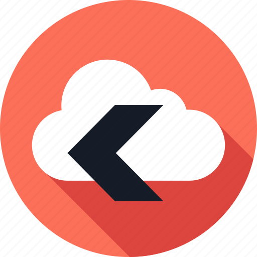 Back, cloud, left, storage, weather icon - Download on Iconfinder