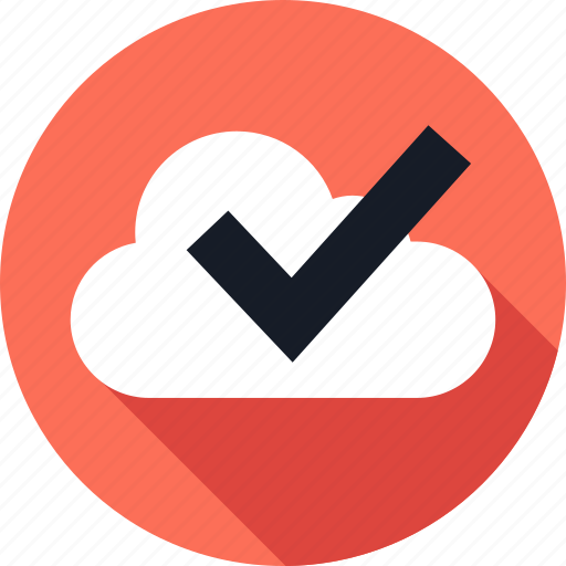Check, cloud, mark, ok, storage, weather icon - Download on Iconfinder