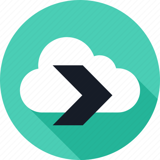 Arrow, cloud, data, go, save, weather icon - Download on Iconfinder