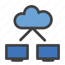 cloud, internet, network, server